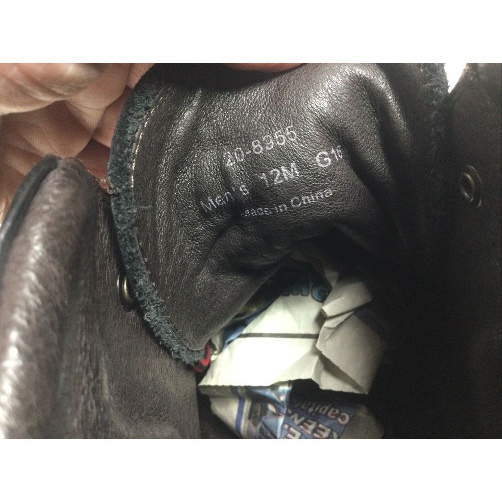 Johnston & Murphy 1850 Mens Size 12M Boots 20-8955 Premium Black‎ Pebble Leather - Picture 10 of 10